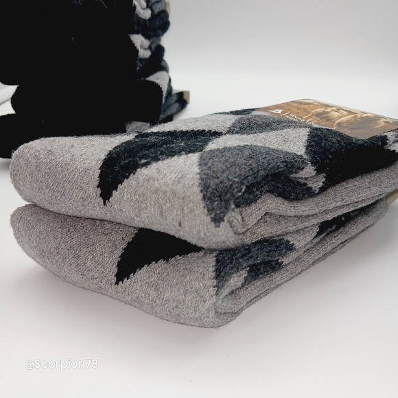 ⚫️  12 Lamb Wool Crew Socks Thermal Warm Winter Socks Size 10-13 for Men - Picture 7 of 10